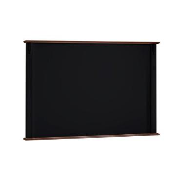 Imagem de Painel de TV para Sala 150cm Clássico 50505 Linz Móveis, Preto/Imbuia 