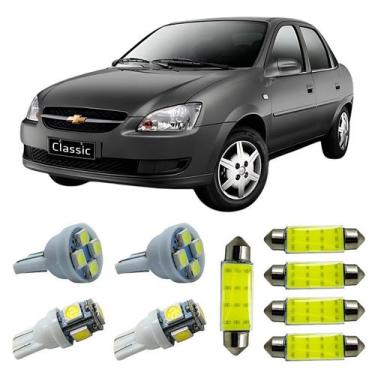 Imagem de Kit Led Interno Externo GM Classic Ré Teto Placa Farolete
