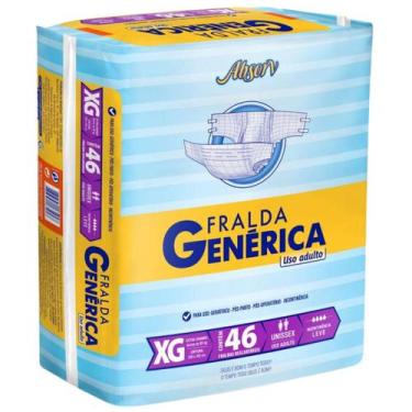 Imagem de Fralda Geriátrica Unissex Genérica, XG