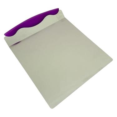 Imagem de Espátula Salva Bolo Pá Placa Culinária Bolo Transporte Camada Bolo Pizza Aço Inox (Roxa)