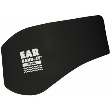 Imagem de EAR BAND-IT Faixa de cabeça ultra natação – Melhor faixa de cabeça de nadador – Mantenha a água fora, mantenha os tampões de ouvido dentro – Recomendado por médicos – Protetores de ouvido seguros –