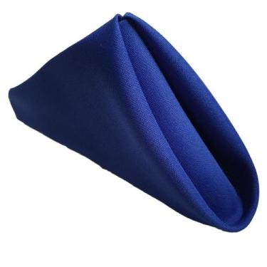 Imagem de Kit Guardanapo de Boca de Tecido Mesa Posta 8 pç Oxford Liso Azul Roya