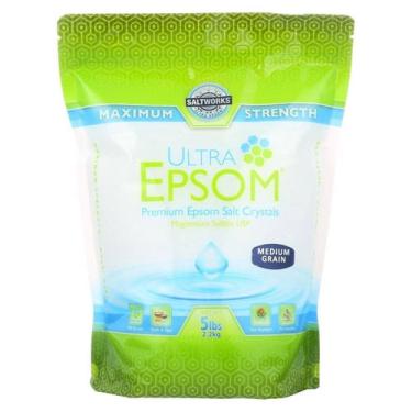 Imagem de Salt Medium Premium Epsom 5 Lb da SaltWorks (pacote com 6)