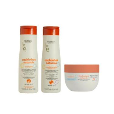 Imagem de Kit Arvensis Cachinhos Shampoo Condicionador Geleia Suave