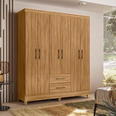 Imagem de Guarda Roupa Casal Ambiente Panamá 6 Portas Freijó - Moval