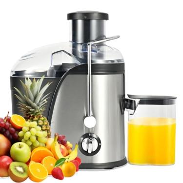 Imagem de Espremedor de Laranja 600ml com Peneira Inox 304 - Centrífuga de Alimentos 2 Velocidades, Boca Grande 6.5cm, Copo para Sucos e Papinhas, Base Antiderrapante - ILID (350W, 220V)