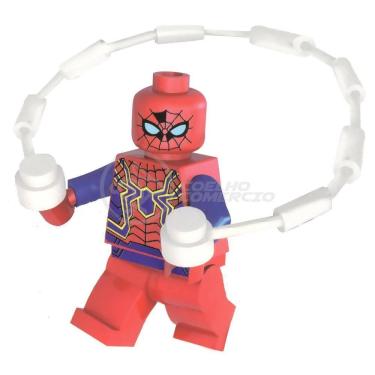 Imagem de Boneco Avengers Bloco De Montar Com Lego Homem Aranha