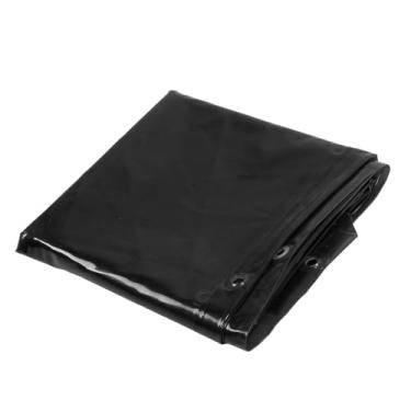 Imagem de Tela de Soldagem, Cortina de Soldagem de Segurança Preta de 5,7 X 7,7 Pés Com Laços, Resistência à Chama Resista Tela de Soldagem de Polietileno, Profissional de Prova de Luz