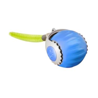 Imagem de Ｂｅｓｇａ Brinquedo interativo para gatos, bola rolante para exercícios internos, automático, elétrico, teaser para animais de estimação, aparelho para adultos, Azul