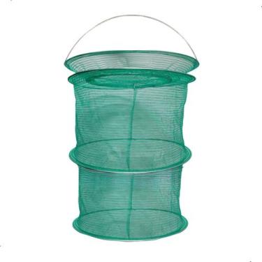 Imagem de Samburá Viveiro Para Peixe De Nylon Com Tampa 47x31cm Summer, Sambura 