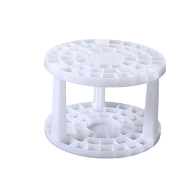 Imagem de Porta-lápis redondo caixa de armazenamento de mesa suporte de pincel de maquiagem suporte de pincéis de maquiagem caixa de papelaria de escritório (cor: branco, tamanho: tamanho único) (tamanho único