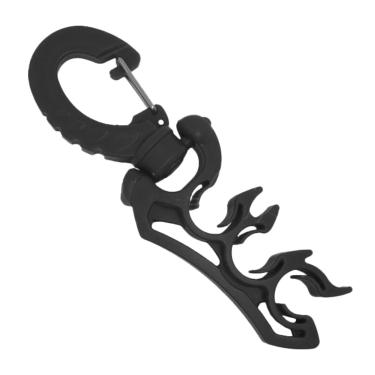 Imagem de Scuba Choice Suporte de mangueira tripla para mergulho com clipe, preto