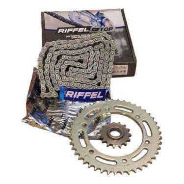 Imagem de Kit Relação Tração Yamaha Fazer 250 05 A 17 C/retentor - RIFFEL