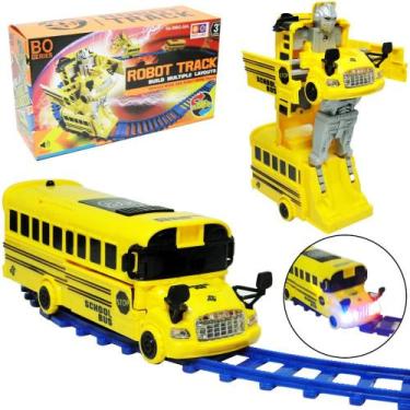 Imagem de Onibus Transforme Robo / Ferrorama Robot Track Com Som E Luz - WellKid
