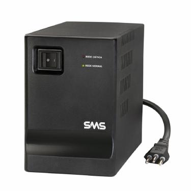 Imagem de Estabilizador SMS Progressive III, 200VA, Entrada Bivolt, Saída 115V, 5 Tomadas, Preto