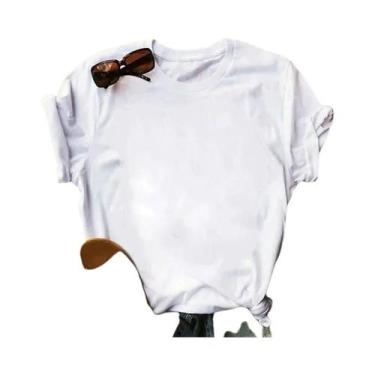 Imagem de Camiseta Feminina Verão - Pomeranian Mom - Manga Curta, BR-G4, Branco