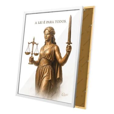 Imagem de Quadro Escritório de Advocacia Deusa Themis Moldura e Vidro - Complet 