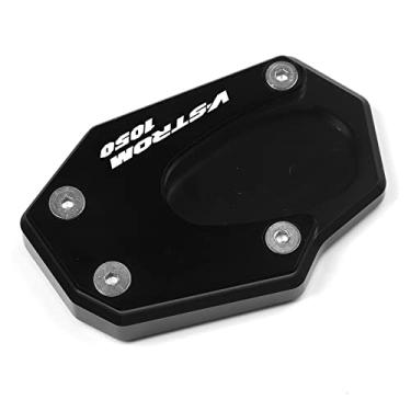Imagem de Acc-Creativity Suporte de pé de motocicleta com ampliador lateral para placa de extensão compatível com Suzuki V-STROM DL1050 XT 2020 (preto)