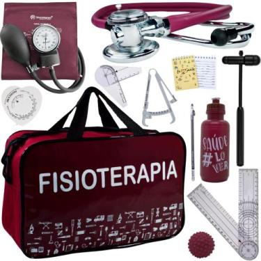 Imagem de Kit Fisioterapia Fita Imc Goniometro Grande Pequeno Fisio - Love Saude