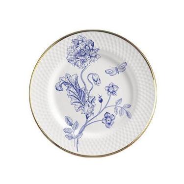 Imagem de Conjunto Com 6 Pratos Sobremesa Adelaide Filete Ouro 21Cm - Alleanza C