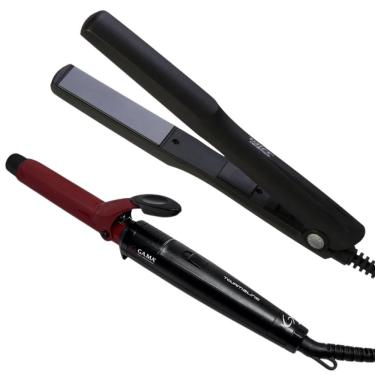 Imagem de Kit Chapinha Prancha Taiff Alisadora + Modelador De Cachos Gama