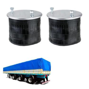 Imagem de Kit Bolsa Ar Suspensao Eixo Pastre Zurlo Sem Base 16a782ct - Suspentec