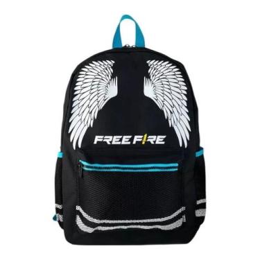 Imagem de Mochila Escolar Juvenil G Clio Style FR24647 Free Fire, Azul