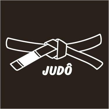 Imagem de Adesivo Faixa Judô Decorativa: Evolução, Energia, Estilo, OSS, Kimono (BRANCO, 17x7 cm)