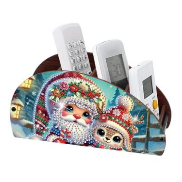 Imagem de Caixa organizadora de kits de pintura de diamantes, arte de diamante, faça você mesmo, Papai Noel, formato especial, mosaico parcial, kit organizador, caixa organizadora, casa, sala de estar, mesa