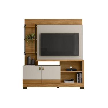Imagem de Home p/ TV até 50 Pol Alagoas c/ 2 Portas e 5 Prateleiras 187x160cm Na