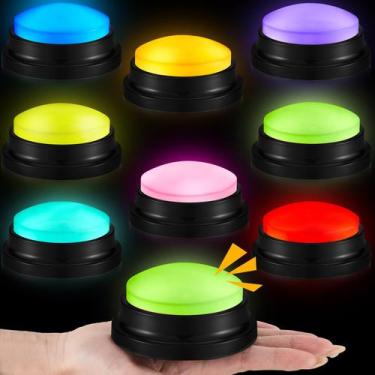 Imagem de Glowing Buzzers Honoson para jogos de perguntas e respostas, 8 peças, 