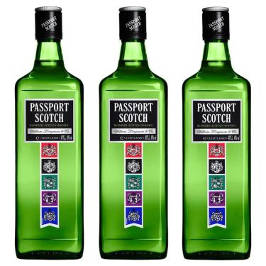 Imagem de Whisky Passport Scotch 1 Lt 03 Unidades