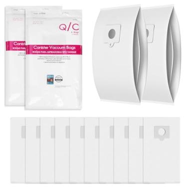Imagem de Pacote com 12 sacos para aspirador Kenmore Canister 53292 tipo Q/C HEPA sacos de pó de substituição para Kenmore 600 400 200 700 800 séries sacos de vácuo 81615 81214 81414 81714 21814 BC3005 BC2005