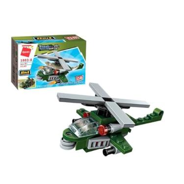 Imagem de Keepplay Bloco de Montar Helicóptero Militar Combat Zones Series