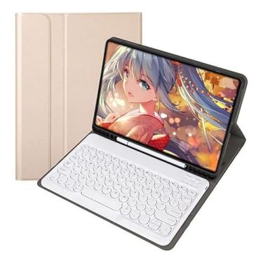 Imagem de Teclado Redondo Com Capa Para Tab S8 Ultra 14.6 Pol