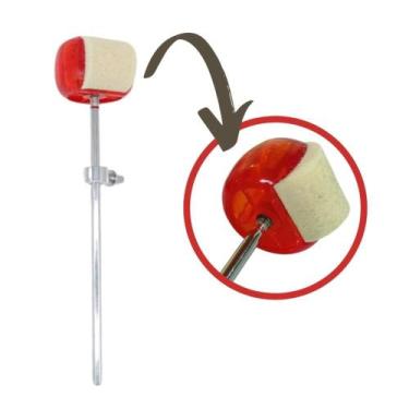 Imagem de Batedor de bumbo liverpool transparente vermelho