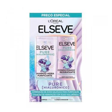 Imagem de Kit Elseve Shampoo 375ml + Condicionador Hialurônico Pure 170ml