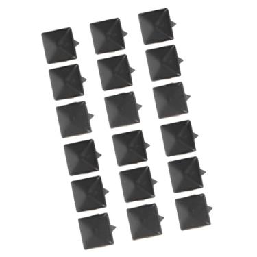 Imagem de Zerodis 200pcs Square Rebites Metal Sapatos Diy Sacolas Acessórios de Decoração de Chapéus 9mm para Acessórios de Couro Artesanal (Preto fosco)