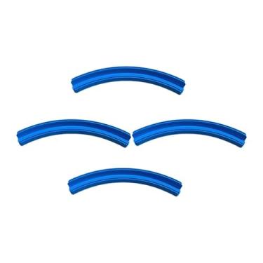 Imagem de MERIGLARE 4x Suportes para Cartas de Baralho Suporte para Baralho Organizador Resistente e Conveniente Bandeja Dupla Camada para Noites de Jogos de Cartas em, Azul