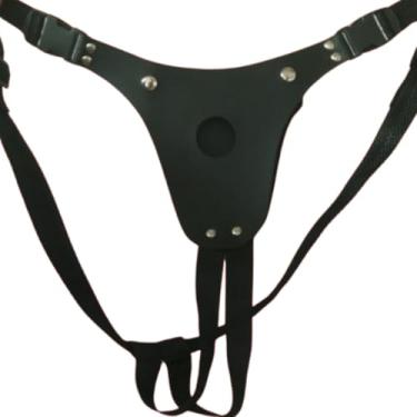 Imagem de cinta peniana plus size furo 3,5 cm para pênis grande, sex shop cintaralho