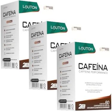 Imagem de KIT 3X Cafeína 400mg 60 comprimidos - Lauton