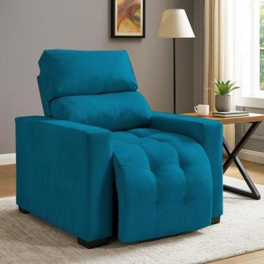 Imagem de Poltrona do Papai e Mamae Reclinavel Com Apoio Pros Pes Soft Madri Lux