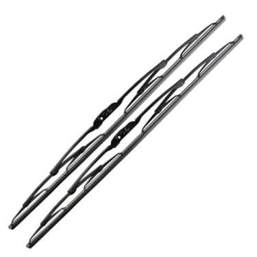 Imagem de Par Palheta Ferro Limpador Parabrisa 16 Dianteiro Universal