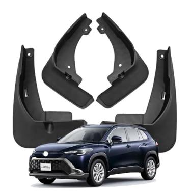 Imagem de Para-lamas e Protetores contra Respingos para Toyota Corolla Cross 2020-2025, Alargadores de Para-lamas Dianteiros e Traseiros, Para-lamas em ABS, Protetores contra Lama, Pedras e Detritos
