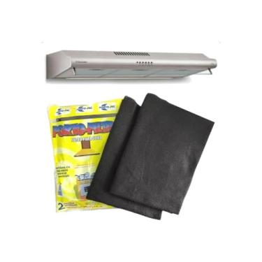 Imagem de Porto-Pel Filtro para Coifa e Exaustor, 59x78cm, Kit com 2 Unidades, Compatível com Fogões 4-6 Bocas