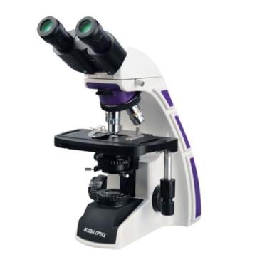 Imagem de Microscópio Binocular de Óptica Infinita Planacrômico LED 1000X, Global Optics, Aumento: 40x - 1000x, Profissional, laboratórios clínicos, veterinários, de ensino e pesquisa