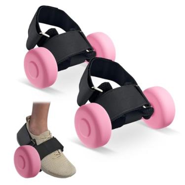 Imagem de Betinyar Acessório de pé com haltere, tiras ajustáveis no tornozelo para exercícios de perna em casa para quadril, tala de canela, cachos de isquiotibiais, extensões de perna