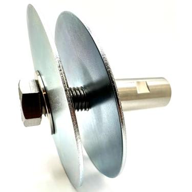 Imagem de Pro-Graad Kit Extensor De Polimento De Esmerilhadeira Angular De Aço Inoxidável De 5/8”-11, Roda De Polimento De Polimento De Vias Aéreas, Eixo De Extensão De 2-1/4”, Adaptador De Extensão De Eixo R