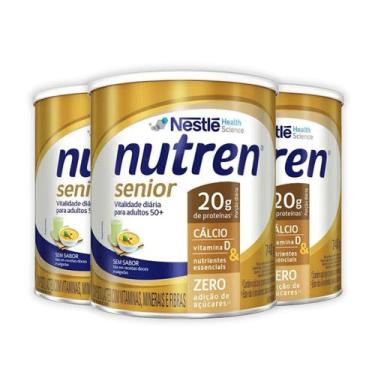 Imagem de Kit com 3 Suplemento Alimentar Nutren Senior 740g cada