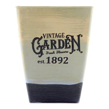 Imagem de Mini Vaso De Planta Cachepot Estampado Decorado 16cm - Gici Casa